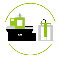 Máquinas de moldagem por injeção verticais
